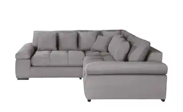 Ecksofa Hella Grau, Steingrau