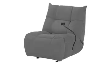 Sessel Relaxfunktion Tokyo Grau Elektrische Relaxfunktion Netzstoff/Mesh