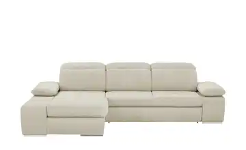 switch Ecksofa aus Mikrofaser Avilla Erweiterte Funktion Cappuccino Webstoff meliert links