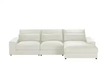 Ecksofa Branna Beige rechts Samt