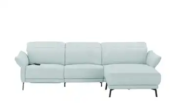 Ecksofa Leder Bellana Hellblau rechts Erweiterte Funktion