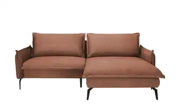 switch Ecksofa aus Mikrofaser Glossy Terracotta rechts