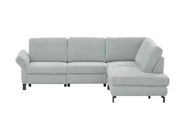 Max Schelling Ecksofa Flachgewebe Maximum Plus Hellblau rechts Erweiterte Funktion