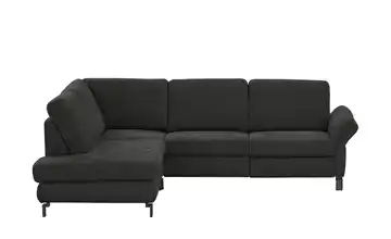 Max Schelling Ecksofa Flachgewebe Maximum Plus Schwarz ohne links