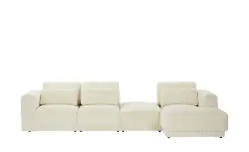 Ecksofa in modernem Breitcord Torrino