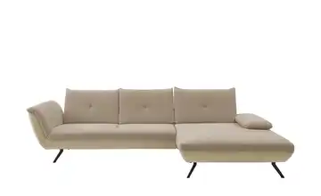 Ecksofa Celine Beige, Sand rechts Erweiterte Funktion