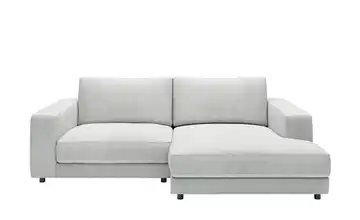 Jette Home Ecksofa In Feincord Sila Cordstoff fein Silbergrau rechts