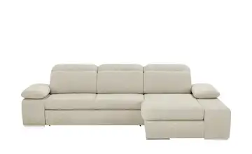 switch Ecksofa aus Mikrofaser Avilla Erweiterte Funktion Cappuccino Webstoff meliert rechts