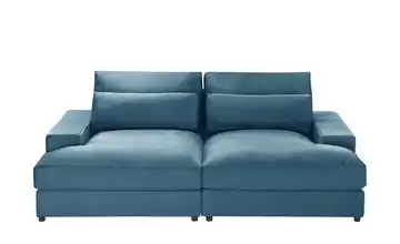 Lounge Sofa Branna Blau Samt