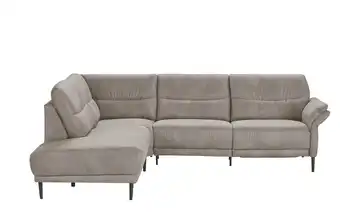 Ecksofa Maya Taupe links Erweiterte Funktion