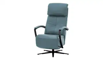 Hukla Relaxsessel Leder Pierre Blau Grundfunktion