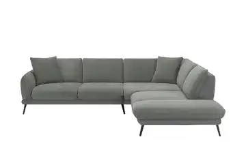 medium Ecksofa Romance rechts Grau