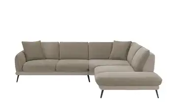 medium Ecksofa Romance Taupe rechts