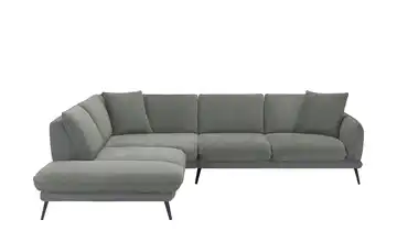 medium Ecksofa Romance links Grau