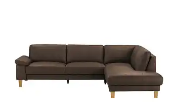 Ecksofa Leder RW-Select Schokoladenbraun rechts