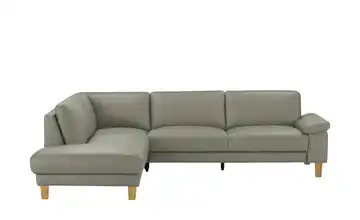 Ecksofa Leder RW-Select Grau links