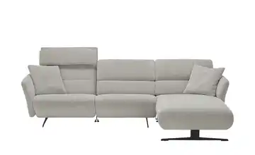 medium Ecksofa Yasmin Grau rechts