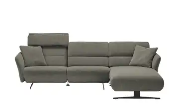 medium Ecksofa Yasmin Steingrau rechts