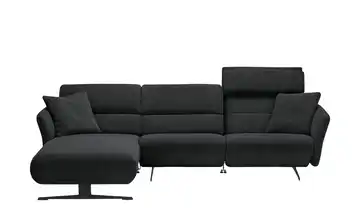 medium Ecksofa Yasmin Mitternachtsblau links