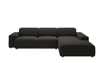 Gray & Jones Ecksofa Baltic Breeze Schokoladenbraun rechts Mikrofaser Armlehne Typ 1