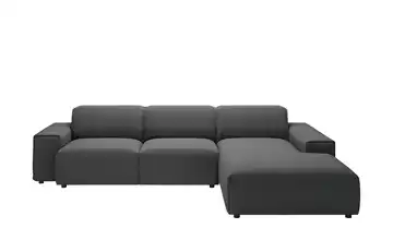 Gray & Jones Ecksofa Baltic Breeze Dunkelgrau rechts Mikrofaser Armlehne Typ 1