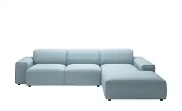 Gray & Jones Ecksofa Baltic Breeze Hellblau rechts Mikrofaser Armlehne Typ 1