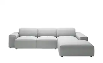 Gray & Jones Ecksofa Baltic Breeze Hellgrau rechts Mikrofaser Armlehne Typ 1