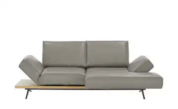 KOINOR Ecksofa Echtleder Phoenix Grau rechts