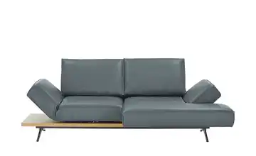 KOINOR Ecksofa Echtleder Phoenix Blau rechts