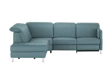 meinSofa Ecksofa Leon links Grundfunktion Blau