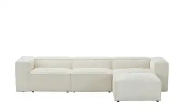 Ecksofa Relana  Creme rechts Boucléstoff