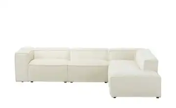 Ecksofa  Relana  Creme Boucléstoff rechts