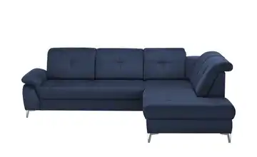 medium Ecksofa Planova II Marineblau rechts Grundfunktion