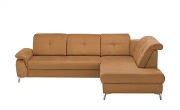 medium Ecksofa Planova II Gelb rechts Grundfunktion