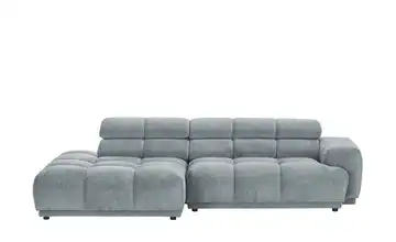 switch Ecksofa Chani links Stahlblau