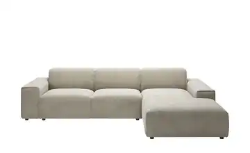 Gray & Jones Ecksofa Baltic Breeze Taupe rechts Cordstoff Armlehne Typ 2