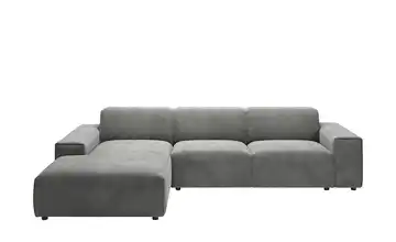 Gray & Jones Ecksofa Baltic Breeze Dunkelgrau links Cordstoff Armlehne Typ 2