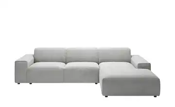 Gray & Jones Ecksofa Baltic Breeze Grau rechts Cordstoff Armlehne Typ 2