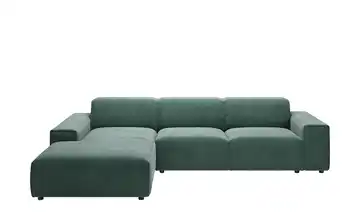 Gray & Jones Ecksofa Baltic Breeze Tannengrün links Cordstoff Armlehne Typ 2