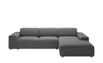 Gray & Jones Ecksofa Baltic Breeze Dunkelgrau rechts Mikrofaser Armlehne Typ 2