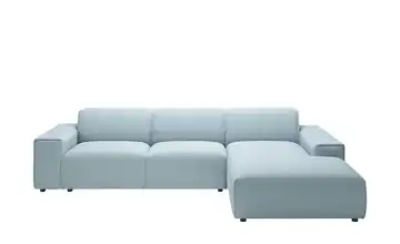 Gray & Jones Ecksofa Baltic Breeze Hellblau rechts Mikrofaser Armlehne Typ 2