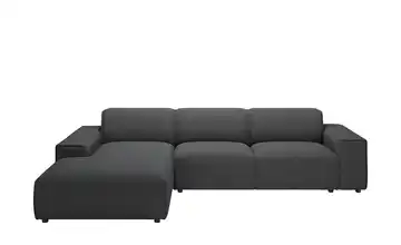 Gray & Jones Ecksofa Baltic Breeze Anthrazit links Mikrofaser Armlehne Typ 2