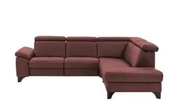 meinSofa Ecksofa Echtleder Linda Beere rechts ohne