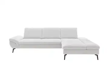 Ecksofa Malena Creme rechts Grundfunktion