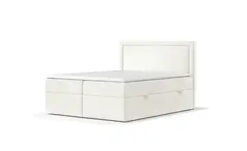 Boxbett mit Stauraum Creme 142 cm 140x200 cm