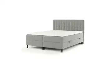 Boxbett mit Stauraum 142 cm 140x200 cm Grau