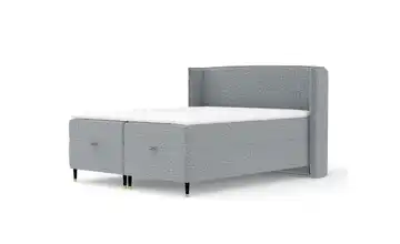 Boxbett mit Stauraum 140x200 cm Grau
