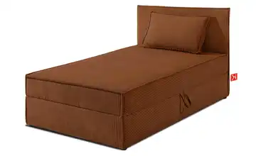 KONSIMO Boxbett Roti Rostrot 80x200 cm