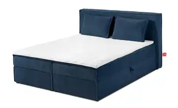 KONSIMO Boxbett 140x200 cm Marineblau