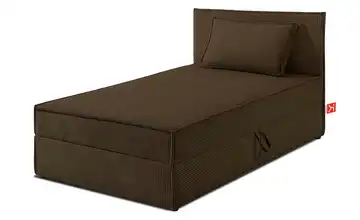 KONSIMO Boxbett Roti Dunkelbraun 90x200 cm
